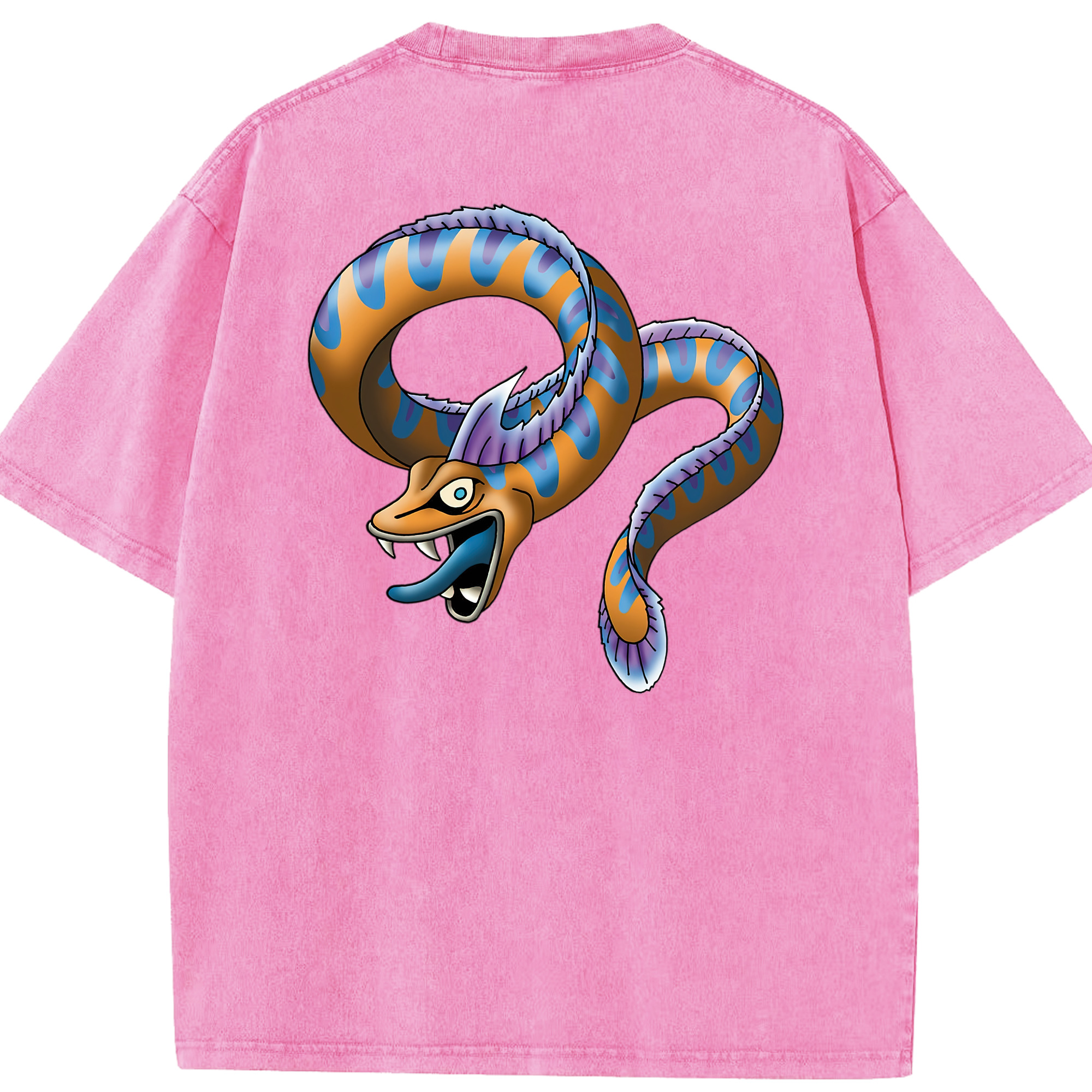（画像用） ドラゴンクエスト Doragon Kuesuto Dragon Quest 綿100% ヴィンテージ風 半袖Tシャツ（背面プリント）